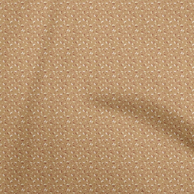 oneOone Rayon Peach Fabric Floral Fabric For Sewing Printed Craft Fabric By The Yard 56 Inch Wide