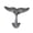 Antique Silver, variant on Handcrafted Model Ships K-0178-silver 5 in. Antique Silver Cast Iron Decorative Whale Tail Hook