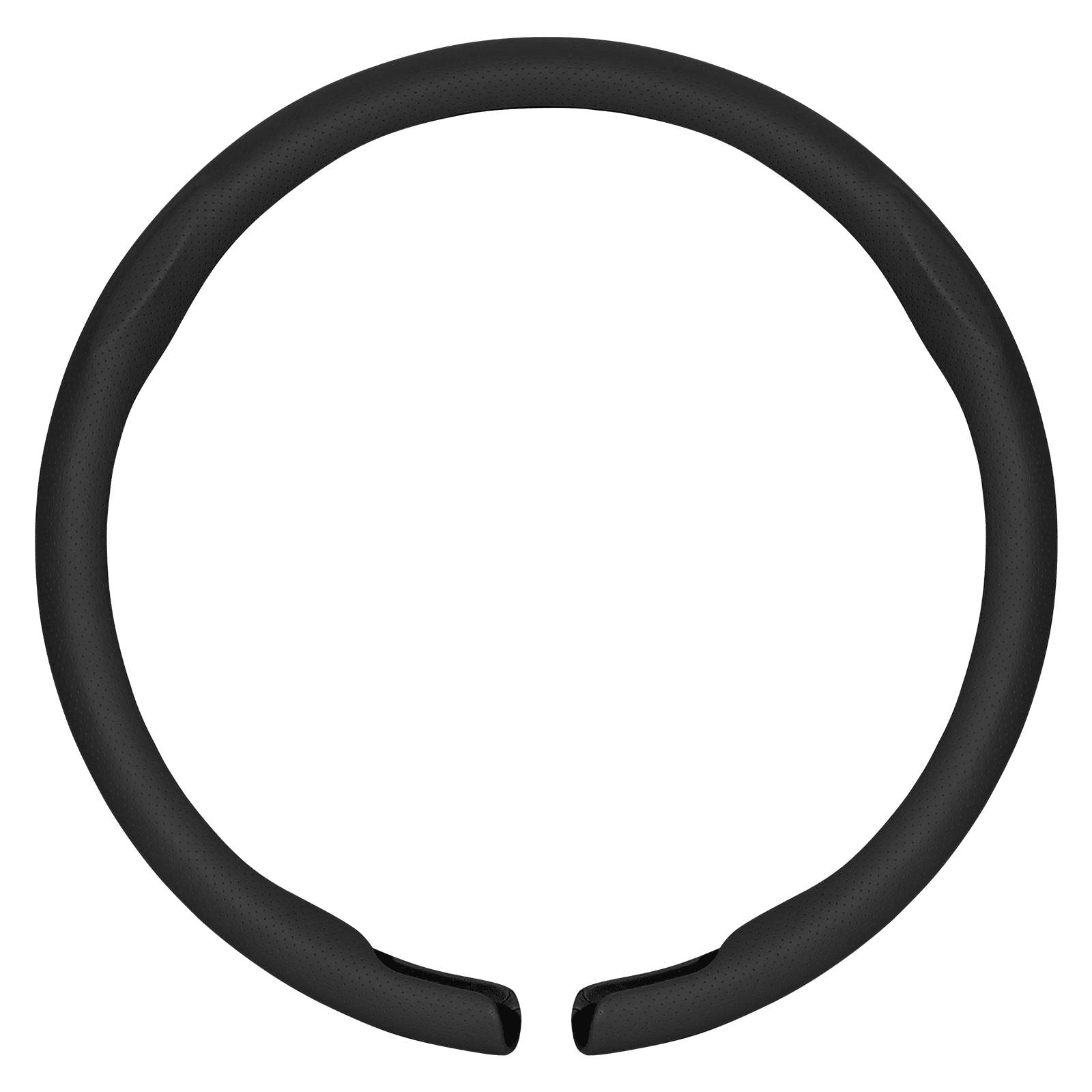 Slim Nappa Leather Steering Wheel Cover Ultra-Thin Design, Breathable, Non-Slip for Comfortable Grip - Universal Fit for 14.5-15 Inch Wheels