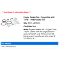 thumbnail image 2 of Engine Gasket Set - Compatible with 1978 - 1998 Porsche 911 1979 1980 1981 1982 1983 1984 1985 1986 1987 1988 1989 1990 1991 1992 1993 1994 1995 1996 1997, 2 of 2