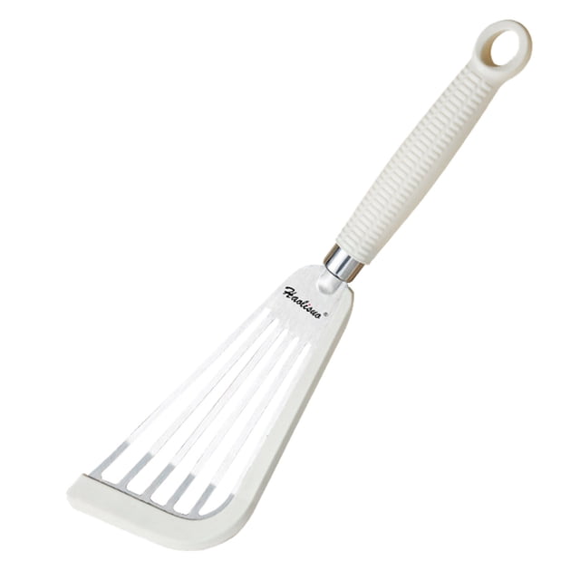 Stainless Steel Fish Frying Spatula Silicone Fish Frying Spatula Leakage Spatula Stainless Steel Spatula Kitchen Steak Spatula Fan Pan Frying Spatula Food Cooker compatible with Machine Cooker Hood 36