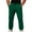 Green, variant on Men's Joggers Sweatpants Casual Elastic Waist Drawstring Tapered Sports Mountaineering Hiking Solid Pants with Pockets (XL, Red)