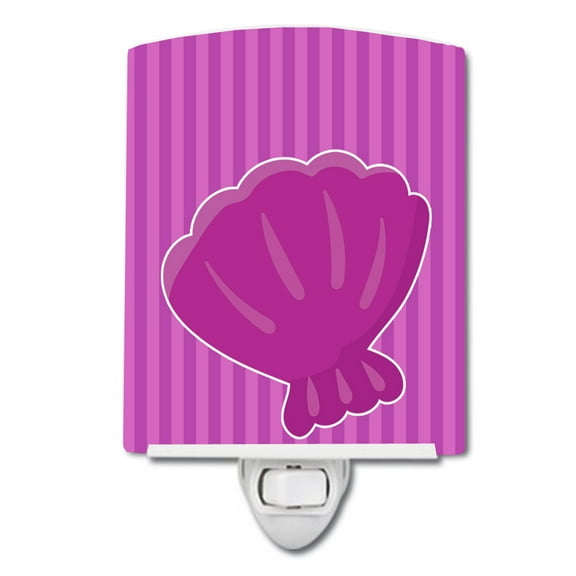 Beach Baby Girl Shell Ceramic Night Light