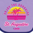 thumbnail image 4 of Inktastic Summer Enjoy the Sunshine St. Augustine Florida in Pink Boys or Girls Baby Bib, 4 of 4