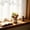 Red, variant on Fake Rose with Pot, Mini Rose Artificial Flowers Artificial Plant in Ceramic Vase for Office Desktop Decorations