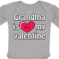 thumbnail image 4 of Inktastic Grandma is My Valentine Boys or Girls Long Sleeve Baby Bodysuit, 4 of 5