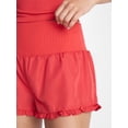 thumbnail image 4 of No Boundaries Ruffle Hem Shorts, 2" Inseam, Women's XXS-XXL, 4 of 5