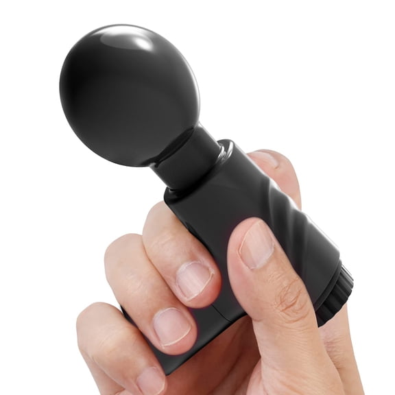 XBONP Mini Massage Vibrators, Personal Wand Massager Rechargeable Muscle Massager for Women, Black