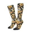 thumbnail image 2 of Balery Mushrooms Honeycomb Fun Novelty Socks Men'S Women'S Crew Socks Funny Crazy Novelty Socks Quirky And Cool Socks, 2 of 9