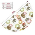 thumbnail image 3 of Cauagu 48" Christmas Tree Skirt Donut Sloth Pattern Christmas Tree Decorations Tree Mat for Xmas Decorations Occasion Holiday Home Decor -48", 3 of 7