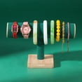 thumbnail image 3 of Guardoinrt Wood Watch Rack Hard Display Designed For Storage And Display Of Watches Durability Holder Display Green 1Set, 3 of 6