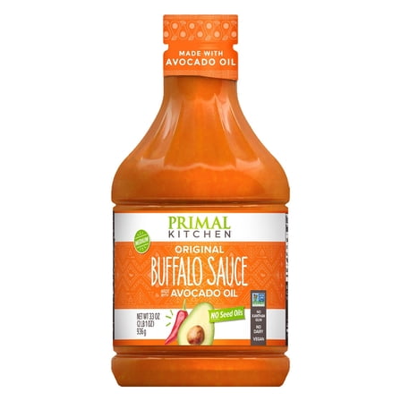 Primal Kitchen Original Buffalo Sauce with Avocado Oil, Medium Heat (33 Ounce)
