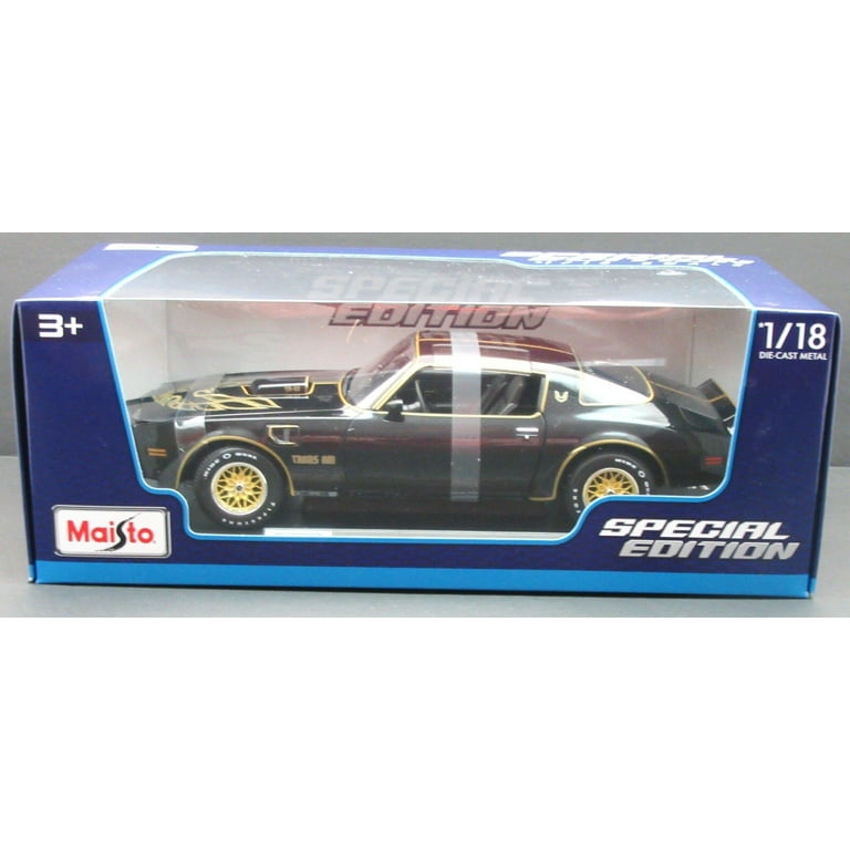 Pontiac Firebird Trans Am Black & Gold 1:18 Metal Die Cast