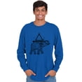 thumbnail image 5 of Spiritual Animal Elephant Triangle Long Sleeve TShirt Men Women Brisco Brands L, 5 of 6