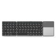 thumbnail image 1 of Clavier Bluetooth Sans Fil Portable Clavier Bluetooth Pliable avec Pavé Tactile Batterie au Lithium Intégrée pour Windows/Android/iOS Gris, 1 of 7