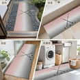 thumbnail image 6 of 2x6 Kitchen Runner Rug, Pink Gray Ombre Non-Skid Rubber Backing Large Rectangle Rugs - Living Room Bedroom Home Office, Black Hockey Sticks Minimalist Style Indoor Floor Mat Carpets Washable Rug, 6 of 9