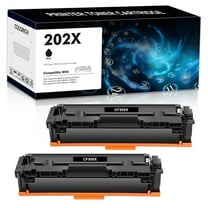 Colorich 202X Black Toner Cartridge 2-Pack Compatible for HP CF500X 202X CF500A 202A Color LaserJet Pro M254dw M254dn MFP M281fdw Printer Ink