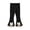 Black, variant on Leggings for Girls Kids Fashion Cute Sweet Stretch Knit Ribbed Cotton Bow Lace Flared Base Layer Long Trousers for 12 Months-11 Years