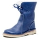 thumbnail image 1 of Botas de nieve de tubo mediano de gran tamaño para mujer, tacón bajo, cabeza redonda, manga de color sólido, botas de caballero europeas y americanas, 1 of 6
