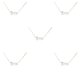 thumbnail image 3 of Guardurnaity Classic Letter Theme Friendship Necklace DIY Unique with Display Jewelry Chain Charm Pendant Card for Lover Festival Gifts Aries Plata 5Conjunto, 3 of 6