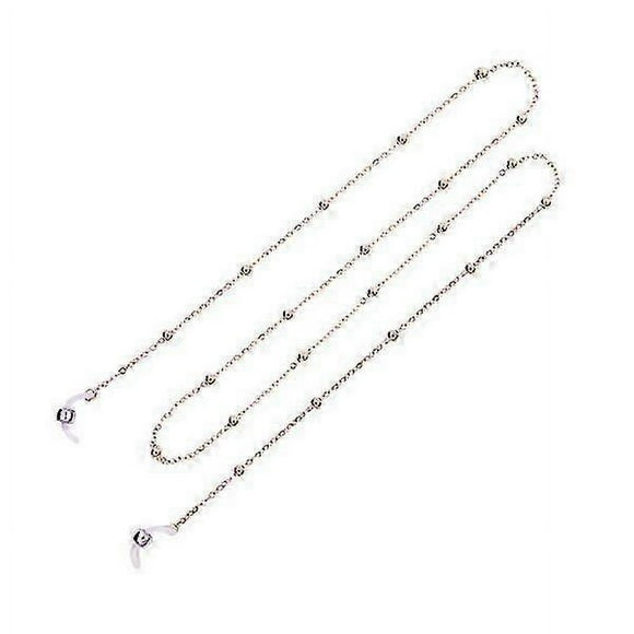 Women Eyeglasses Strap Literary Style Eyeglass Rose Gold Chain Hanging Neck Spectacles Chain Sunglasses Holder Strap Anti-skid Eyewear Retainer