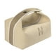 thumbnail image 1 of Organizador de maquillaje portátil de gran capacidad para viajes al aire libre en bolsa de cosméticos de lona impermeable blanca, 1 of 8
