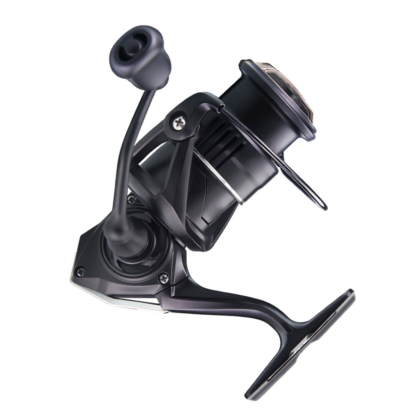 Heavy Duty 6+1BB Carbon Fiber Spinning Reel - Quick 5.2:1 Speed Ratio Aluminum Alloy Gear Saltwater Fishing Reel AQR2500MHG 2500 Size (4.7 in / 12.0 cm)