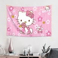 thumbnail image 4 of Hello Kitty Tapestry, Wall Hanging Tapestry, Wall Art Tapestries Poster, Home Decor For Bedroom Living Room Dorm, 60"X40", 4 of 8