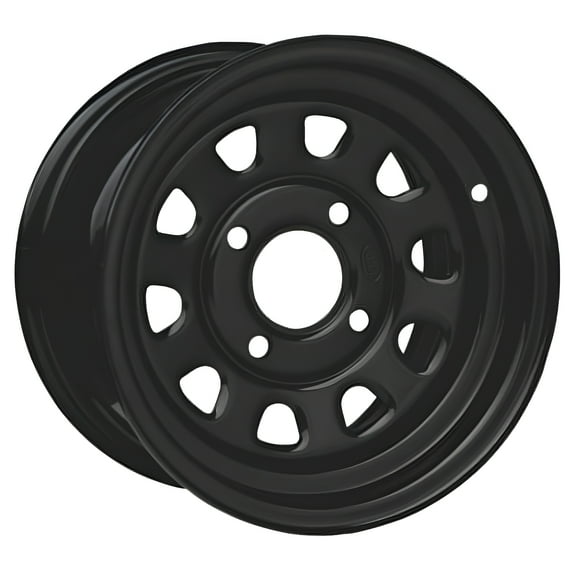 4/110 ITP Steel Wheel 12x7 2.0   5.0 Black for Honda RANCHER 350 2x4 2000-2006