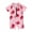 Pink, variant on Bagilaanoe Toddler Baby Girl One-Piece Swimsuit Strawberry Print Short Sleeve Zipper Rashguard Swimwear 6M 9M 12M 18M 24M 3T Kids Jumpsuit Bathing Suit
