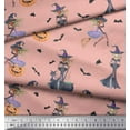 thumbnail image 3 of Soimoi Velvet Fabric Magic Potion,Bat & Witch Halloween Print Sewing Fabric Yard 58 Inch Wide, 3 of 3