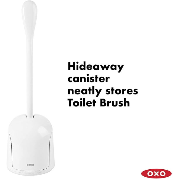 OXO Good Grips Compact Toilet Brush and Canister - Black