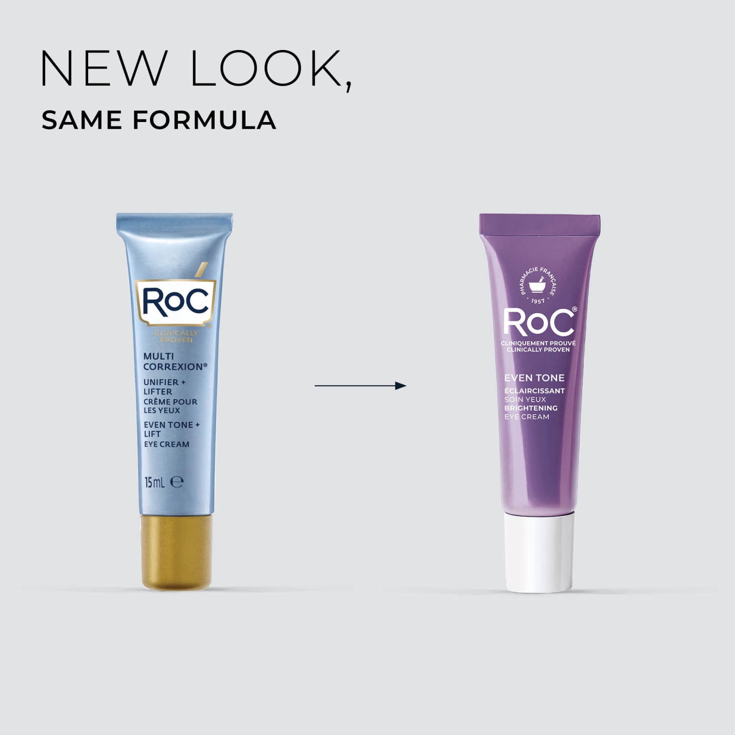 RoC Multi Correxion Even Tone + Lift Hexyl-R Complex Eye Cream, All Skin Types, 0.5 oz
