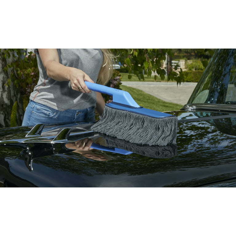 The Original California Super Duster 62557 Long Wood Handle & Soft Cotton  Mop  California Duster with Larger Mop & Longer Handle - California Car  Cover Company