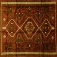 thumbnail image 1 of Ahgly Company Machine Washable Indoor Square Southwestern Yellow Country Area Rugs, 5' Square, 1 of 4