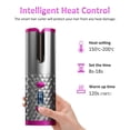 thumbnail image 3 of Auto Rotating Hair Curler Cordless Waver Curling Iron Salon Styling LCD Ceramic, 3 of 10