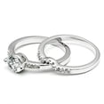 thumbnail image 4 of 2-Piece Women's Wedding Ring Set with CZ - Size 5 (Pack of 3), 4 of 5