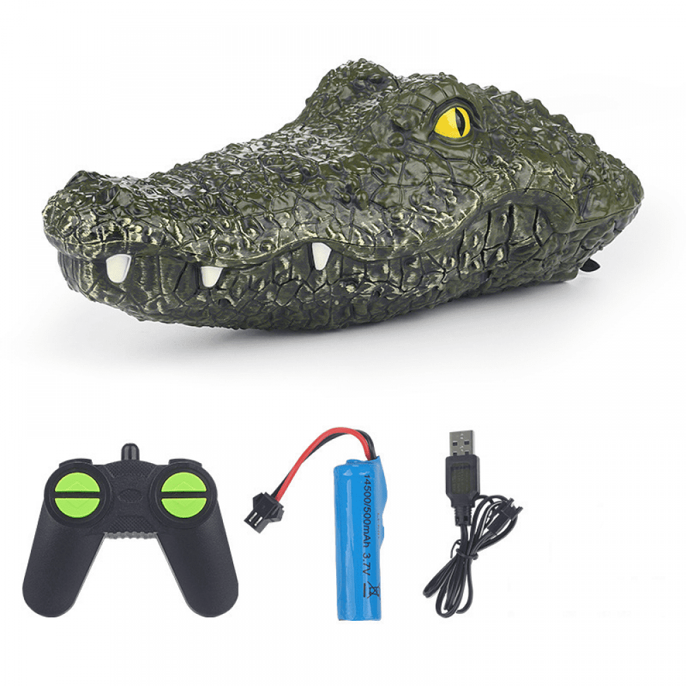 2.4GHz Remote Control Crocodile Head Boat High Simulation Alligator
