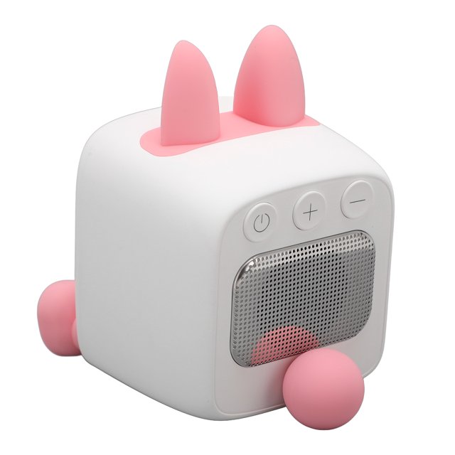Haut-parleur de Bureau Réveil, Haut-Parleur d'Art Rétro Robot TV de Bureau avec Écran LED 2 Pouces Album Cadeau Affichage Art BT 5.3 2.4G Télécommande Sans Fil