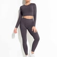 thumbnail image 4 of Taylonsss Clearance Color Long Thread Quick Drying Tight Fitness Yoga Suit Fitness Set, 4 of 8
