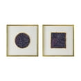 thumbnail image 2 of S/2 23.6x23.6" Lillian Purple Crystal Shadow Boxes Wall Décor, 2 of 6