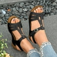 thumbnail image 2 of Mepaouo Wedge Sandals for Women Comfortable Open Toe Dressy Summer Casual Sandal Walking Flat Shoes, 2 of 8