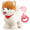 Brown, variant on Plush Walking Dog Toy—Features a licking and barking dog with a control leash, interactive echo function, a talking and singing robotic tail that wags, Suitable for children.