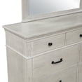 thumbnail image 5 of New Classic Furniture Silver Sands 2-Piece Wood Dresser and Mirror Set in Gray, 5 of 7