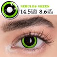 thumbnail image 1 of UYAAI-lentillas de colores para Halloween, lentes de contacto de color verde, Anime, 1 of 4