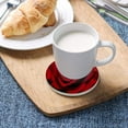 thumbnail image 5 of Romantic Rose Coasters Absorbent Moisture Non-Slip Drink Coaster Ceramic Stone with Cork Base Desktop Protection, 4PCS, 5 of 6