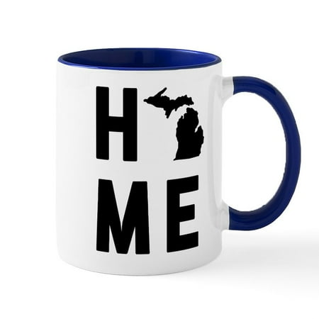 

CafePress - Michigan Home - 11 oz Ceramic Mug - Novelty Coffee Tea Cup