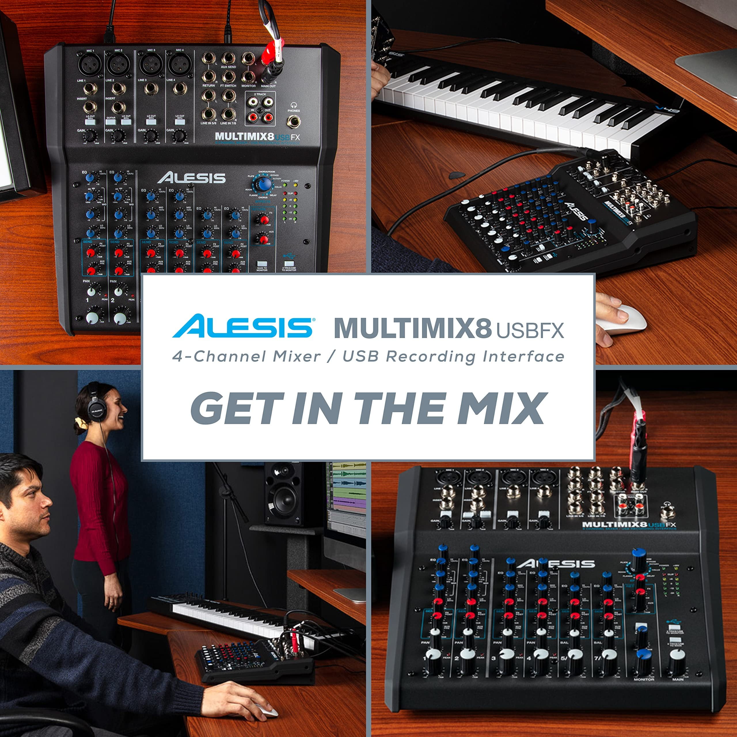 Alesis MultiMix 8 USB FX Audio Mixer - Walmart.com