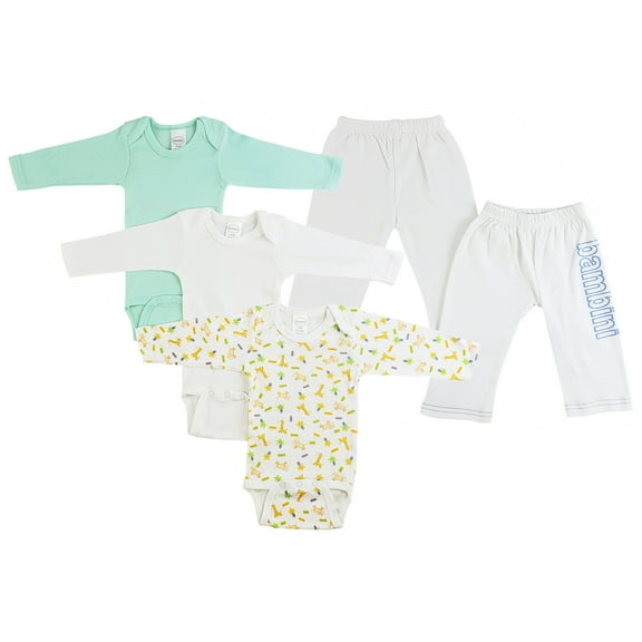 Infant Boys Long Sleeve Onezies and Track Sweatpants