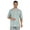 Green & White, variant on Half Sleeve Tshirt For Men's Loose Fit Printed Casual Tee Shirt Beach Holiday Wear Tshirts